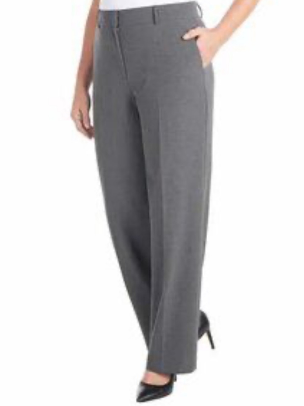 Dalia Grey Wide Leg Trouser Dress pants - size 8